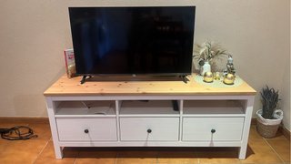 Mueble TV IKEA HEMNES Blanco/Marrón