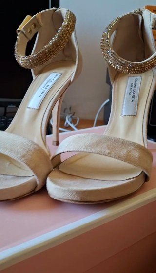 Sandali GIANNI MARRA Beige Oro Tg 36
