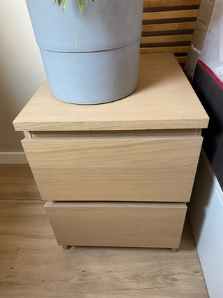 Par Mesitas Noche Ikea Malm Madera