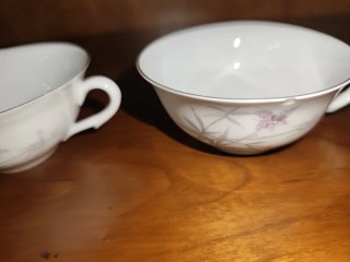 Tazas de café vintage de porcelana