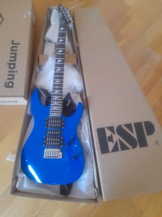 Guitarra eléctrica ESP LTD y Pedalera Zoom G2XFour