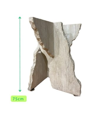 Pie de mesa Mármol Travertino Beige