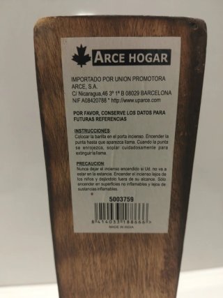 Incienciario de madera con cajón