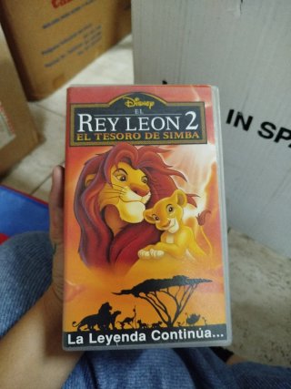 VHS El Rey León Disney 1 y 2