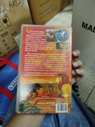 VHS El Rey León Disney 1 y 2