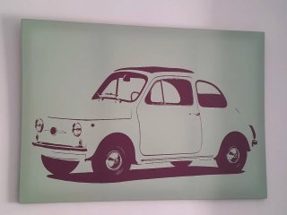 Cuadro decorativo coche vintage