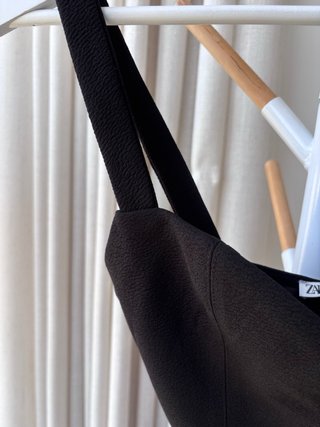 Top crop negro Zara talla S