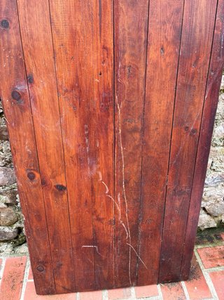 Tablero de madera rústico