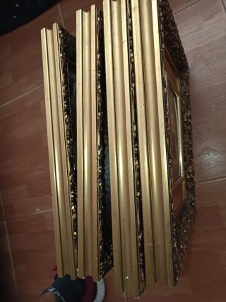 Set 4 Cuadros Pan de Oro Marcos