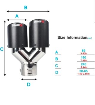 Tubo de escape Akrapovic doble carbono