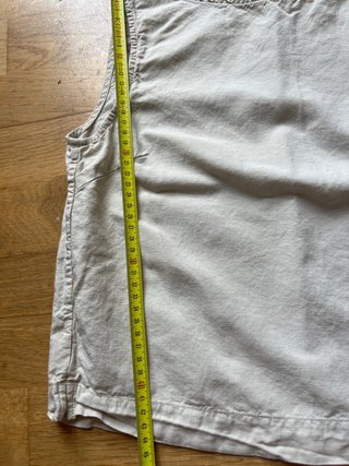 Top de lino beige