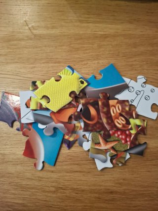 3 Puzzles: Pinocchio,Sea Life Glow Dark y animales