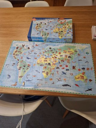 3 Puzzles: Pinocchio,Sea Life Glow Dark y animales