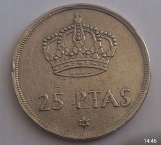 Moneda 25 Pesetas estrellas 78y79