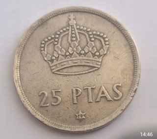 Moneda 25 Pesetas estrellas 78y79