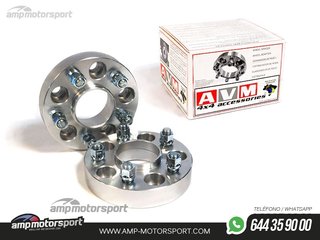 SEPARADORES DOBLE ANCLAJE AVM 31MM PARA LAND-ROVER