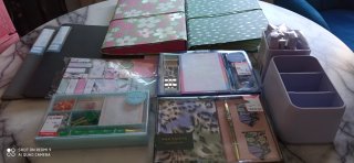 Set de escritorio organizador y papelería