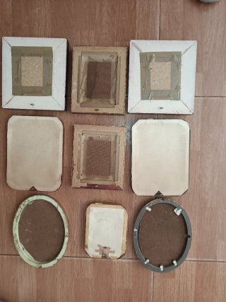 Lote de 9 cuadros antiguos