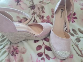Sandalias cuña esparto Zapatos Talla 39