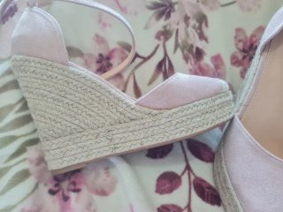 Sandalias cuña esparto Zapatos Talla 39