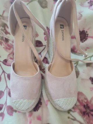 Sandalias cuña esparto Zapatos Talla 39