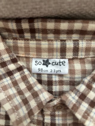 Camisa de franela a cuadros para niño