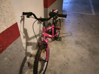 Bicicleta infantil rosa