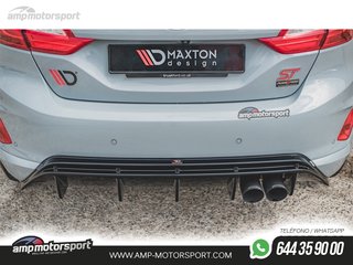 DIFUSOR TRASERO FORD FIESTA MK8 2017-- NEGRO MATE