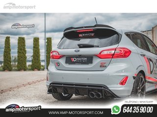 DIFUSOR TRASERO FORD FIESTA MK8 2017-- NEGRO MATE