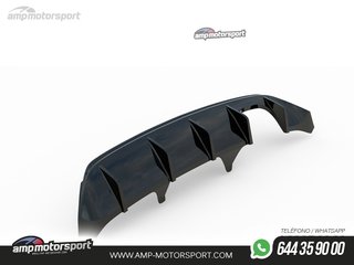 DIFUSOR TRASERO FORD FIESTA MK8 2017-- NEGRO MATE