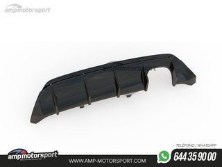 DIFUSOR TRASERO FORD FIESTA MK8 2017-- NEGRO MATE