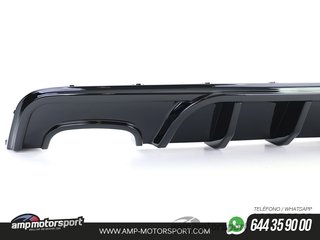 DIFUSOR TRASERO BMW SERIE 1 E82/E88 COUPE M-PERFORMANCE NEGRO BRILLO