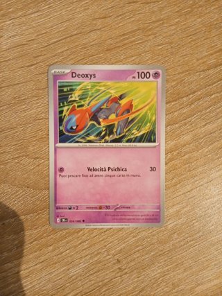 Carta Pokemon Deoxys Base 100 PS