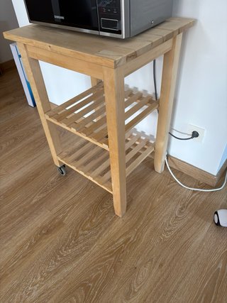 Carrito Auxiliar Cocina IKEA BEKVÄM Abedul
