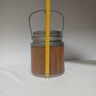 Cubitera Vintage Aluminio y Madera