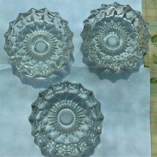 3 Ceniceros Cristal Tallado