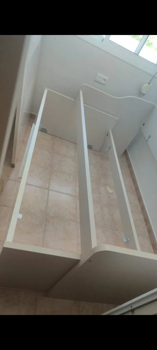 Cama nido blanca y roble