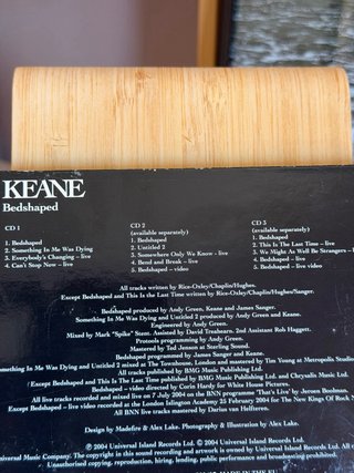 Keane Lote Bedshaped CD + Live Recording