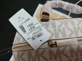 Bolso Michael Kors blanco y marrón