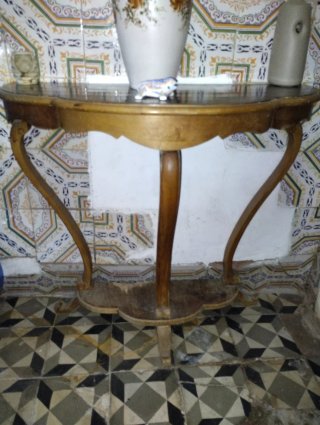 Mesa consola madera para restaurar