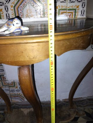 Mesa consola madera para restaurar