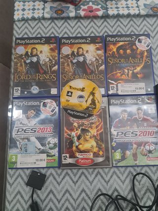 Playstation 2 Slim Negra + 7 Juegos