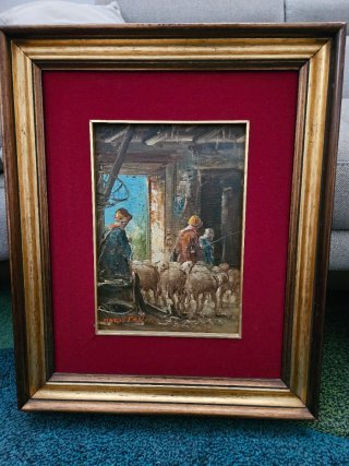 Quadro Vita Toscana Mario Fattori