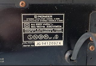 Amplificador Pioneer A-225 Negro