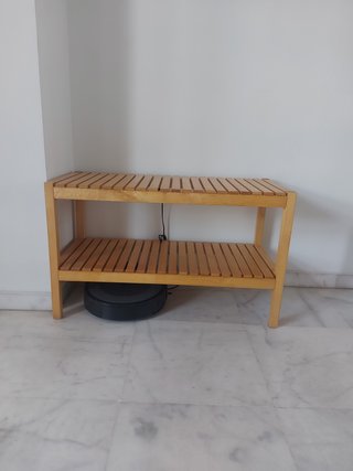 Banco de madera Ikea 2 estantes