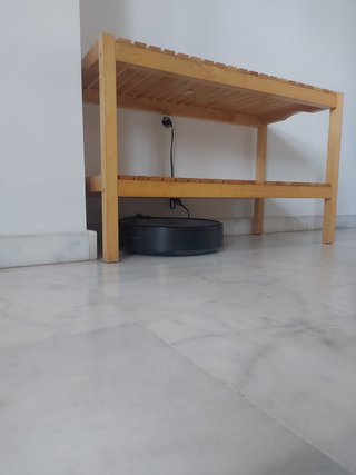 Banco de madera Ikea 2 estantes
