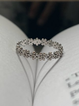Anillo Plata S925 Flores