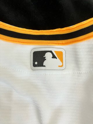 Camiseta Béisbol Nike Pirates Blanca Dorada