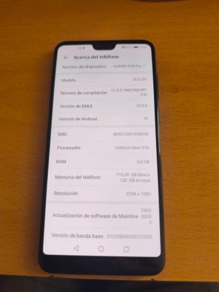 Huawei P20 Pro Negro