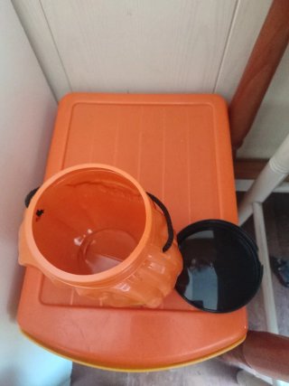 Caja Halloween Calabaza Plástico